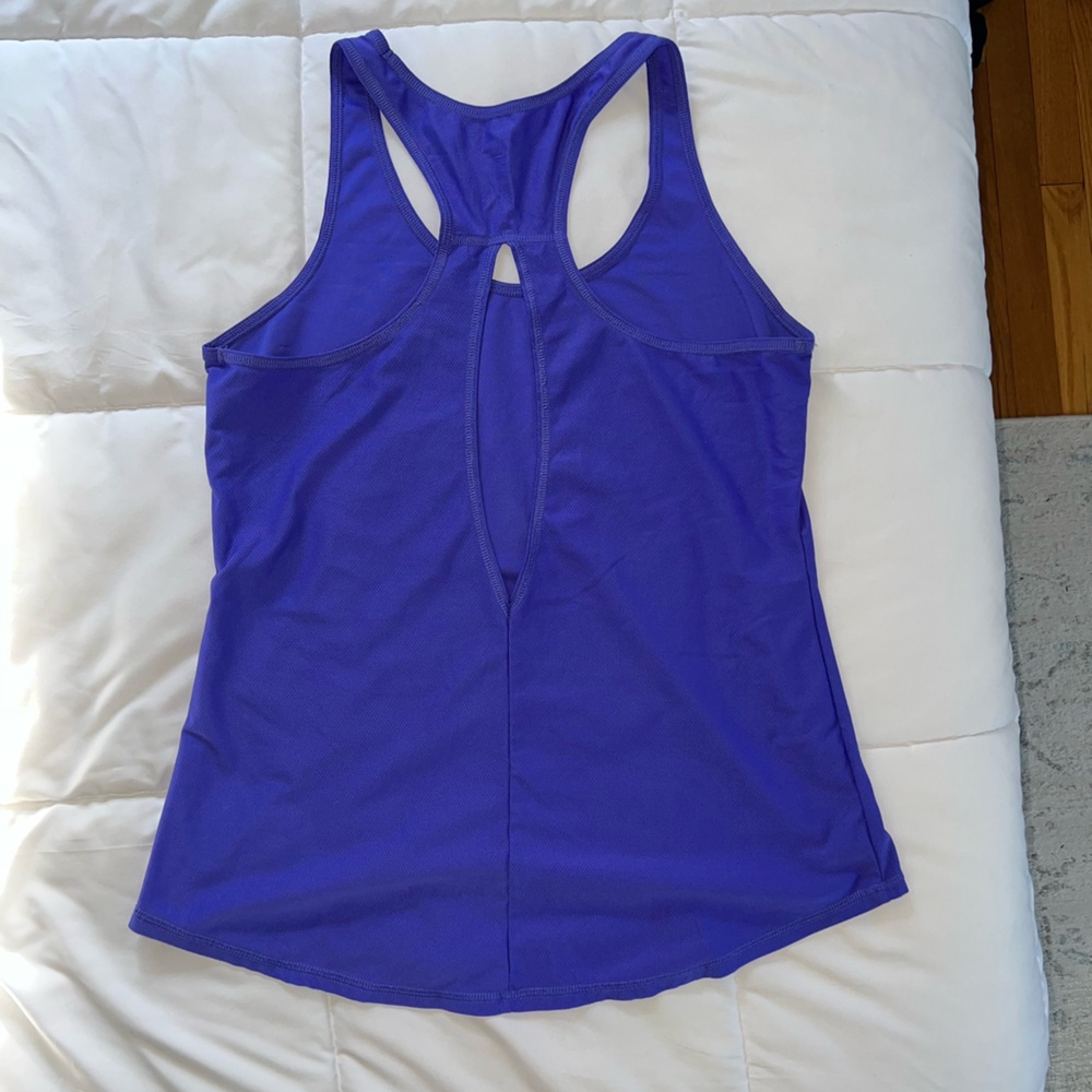 Women's Purple Racerback Active Tank Top - Picture 2 of 2